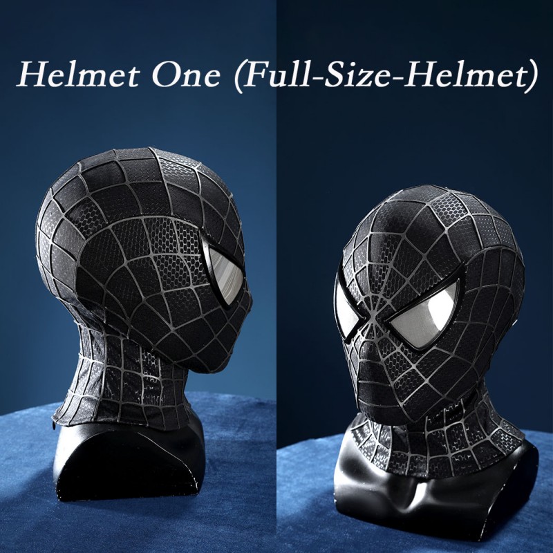 Venom Eddie Brock Cosplay Costume Spider-Man 3 Symbiote Suit Lycra Black Premium Outfit for Men