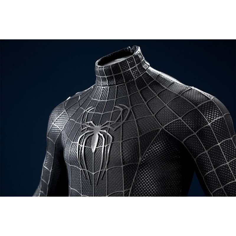 Venom Eddie Brock Cosplay Costume Spider-Man 3 Symbiote Suit Lycra Black Premium Outfit for Men