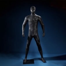 Venom Eddie Brock Cosplay Costume Spider-Man 3 Symbiote Suit Lycra Black Premium Outfit for Men