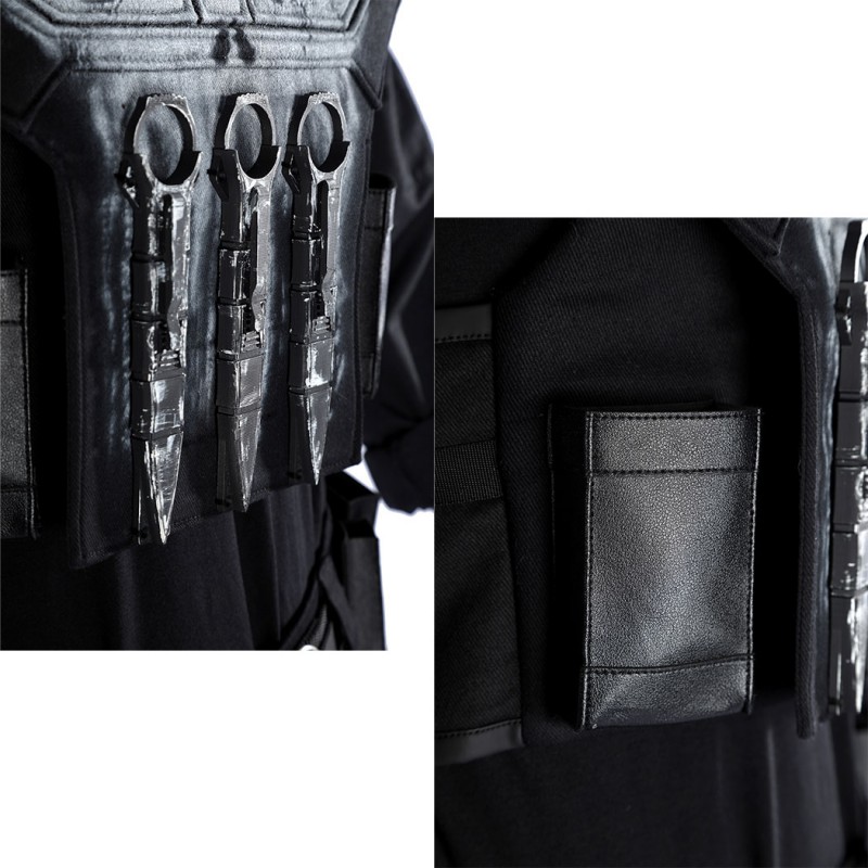 Spider-Man Brand New Day Punisher Cosplay Costume Superhero Halloween Outfit Premium Black Suit