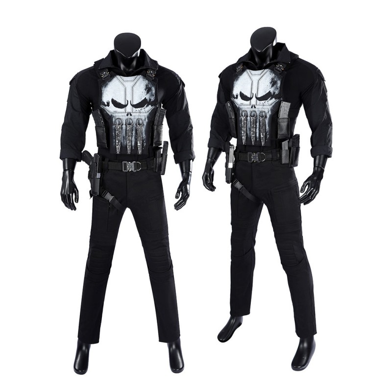 Spider-Man Brand New Day Punisher Cosplay Costume Superhero Halloween Outfit Premium Black Suit