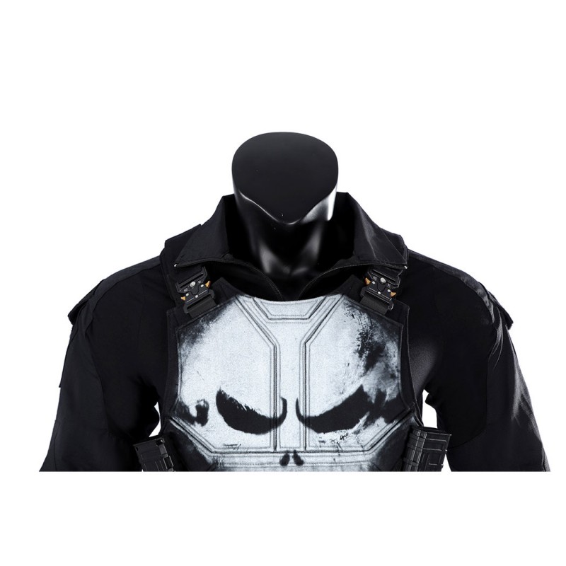 Spider-Man Brand New Day Punisher Cosplay Costume Superhero Halloween Outfit Premium Black Suit
