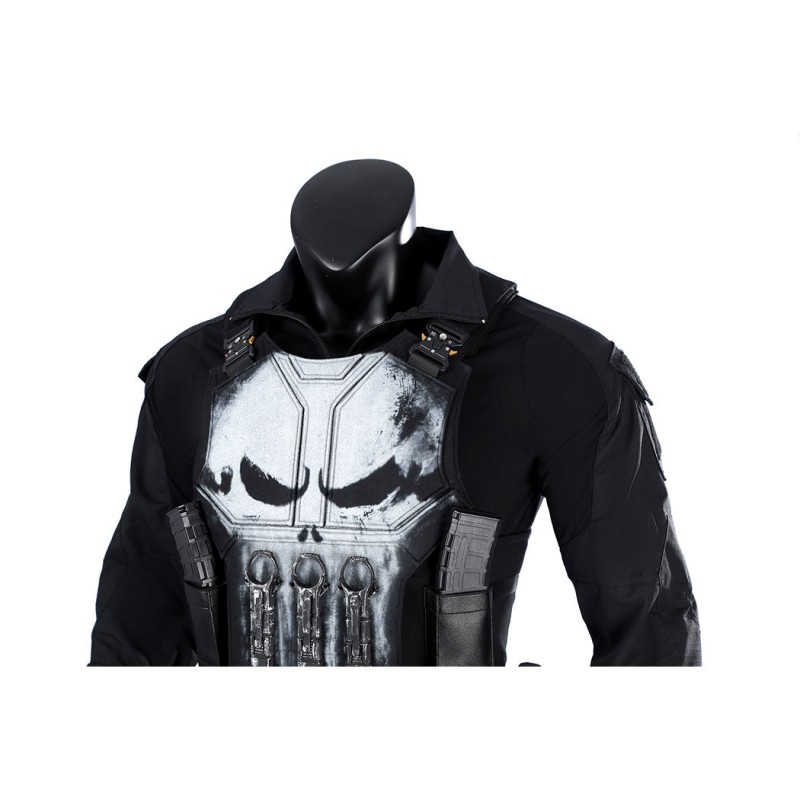Spider-Man Brand New Day Punisher Cosplay Costume Superhero Halloween Outfit Premium Black Suit