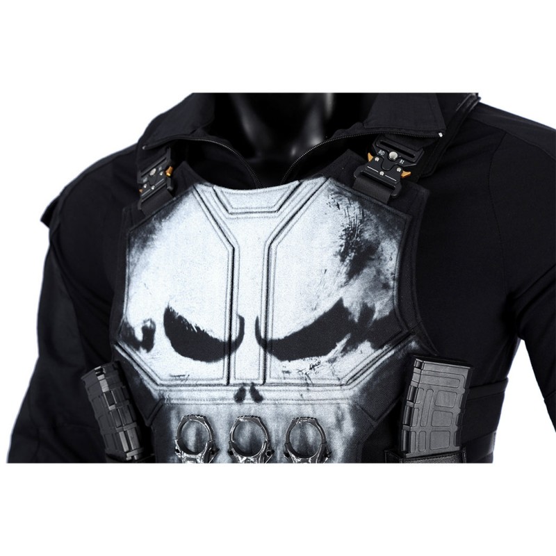 Spider-Man Brand New Day Punisher Cosplay Costume Superhero Halloween Outfit Premium Black Suit