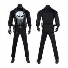 Spider-Man Brand New Day Punisher Cosplay Costume Superhero Halloween Outfit Premium Black Suit