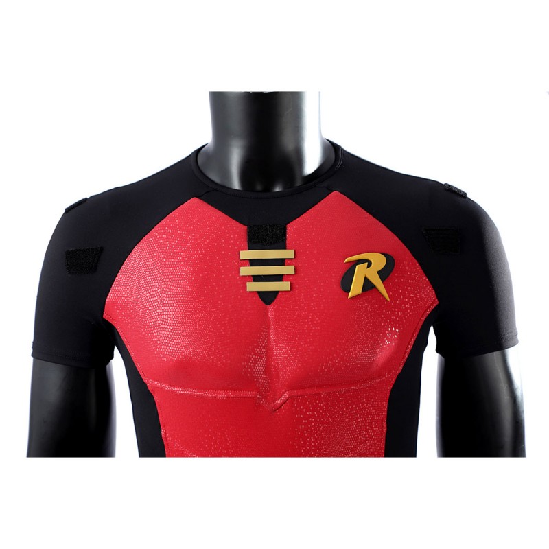 Red Robin Cosplay Costume Tim Drake Halloween Suit