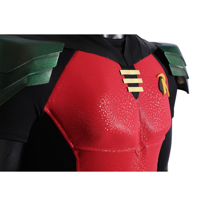 Red Robin Cosplay Costume Tim Drake Halloween Suit