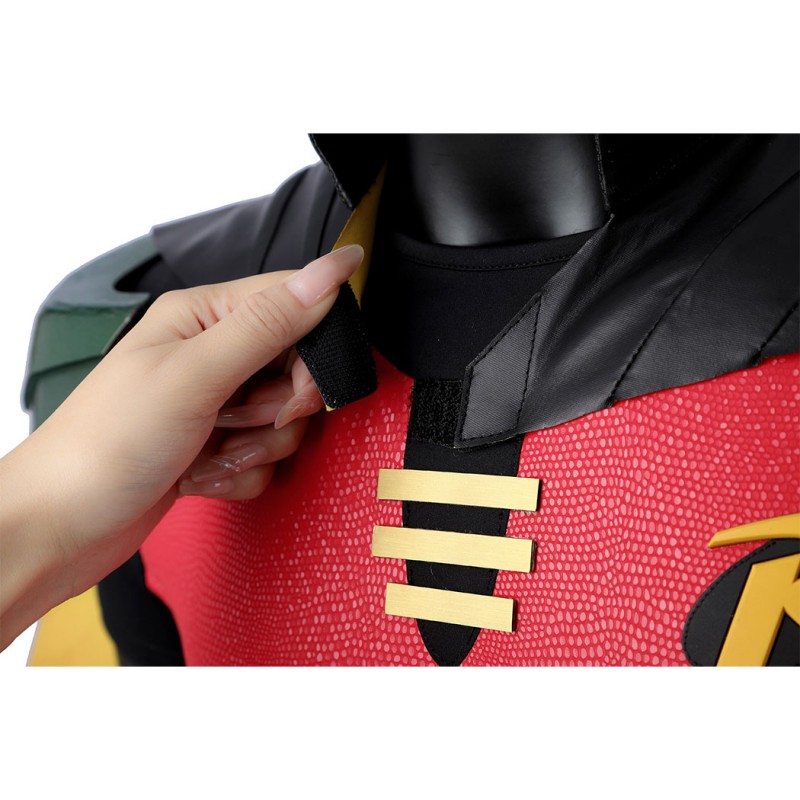 Red Robin Cosplay Costume Tim Drake Halloween Suit
