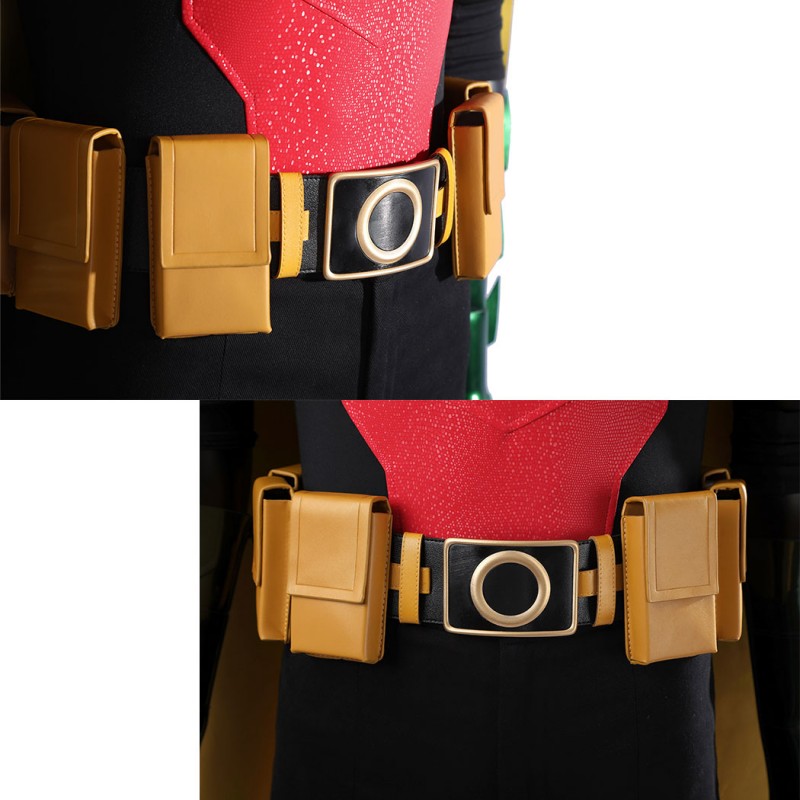 Red Robin Cosplay Costume Tim Drake Halloween Suit