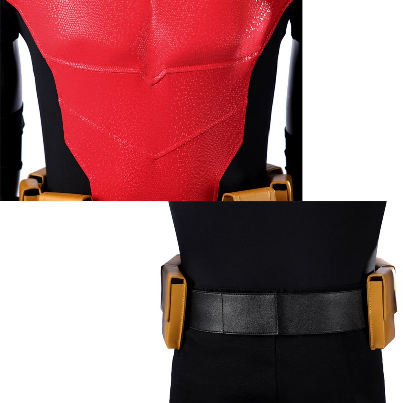 Red Robin Cosplay Costume Tim Drake Halloween Suit