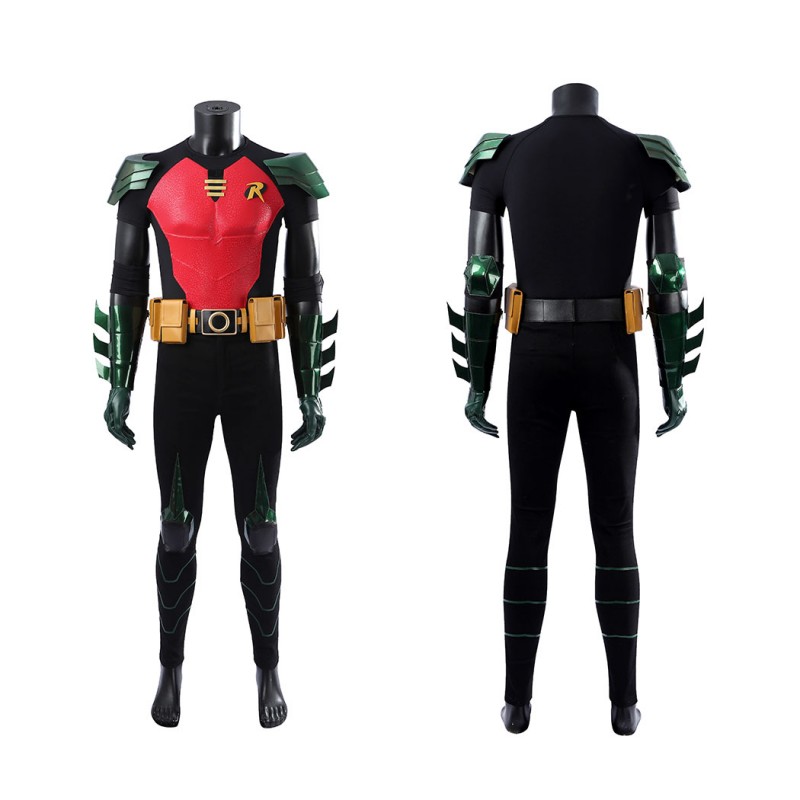 Red Robin Cosplay Costume Tim Drake Halloween Suit