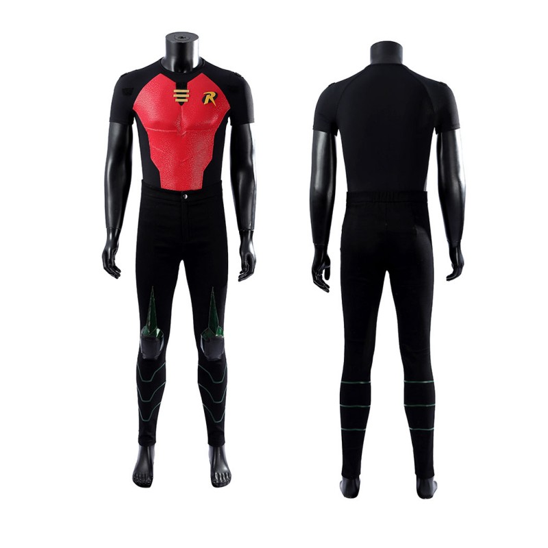 Red Robin Cosplay Costume Tim Drake Halloween Suit