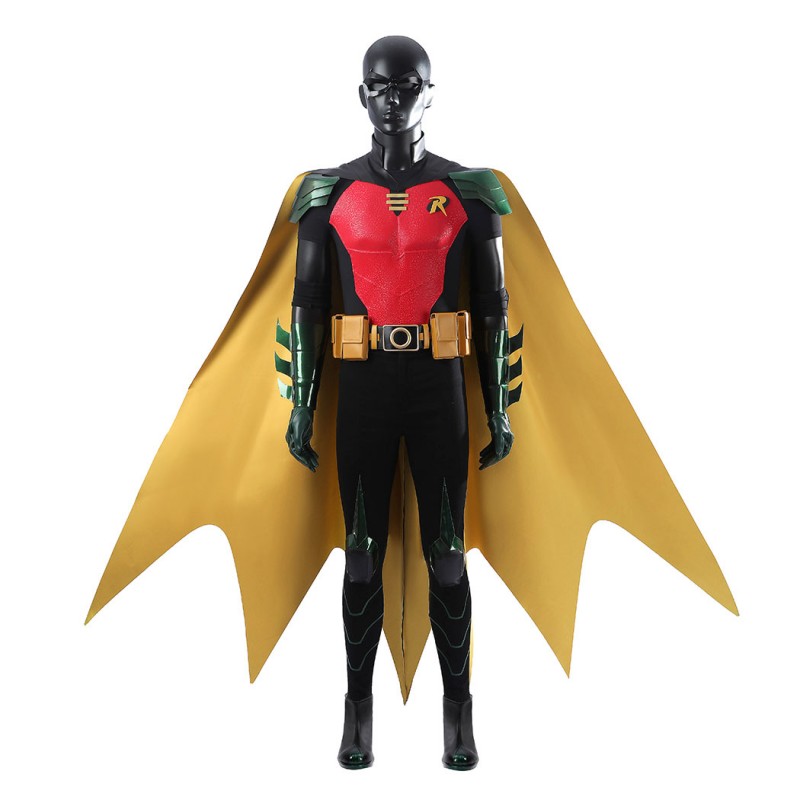 Red Robin Cosplay Costume Tim Drake Halloween Suit