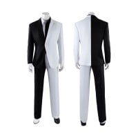 Absolute Face Cosplay Costume White & Black Harvey Dent Suit Supervillain Outfit