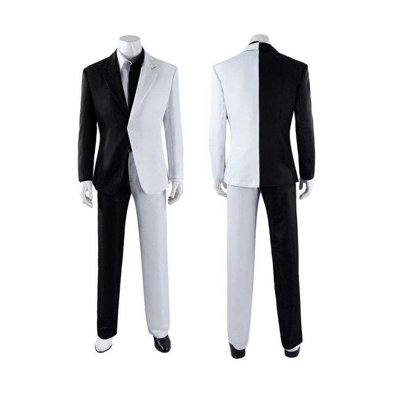 Absolute Face Cosplay Costume White & Black Harvey Dent Suit Supervillain Outfit
