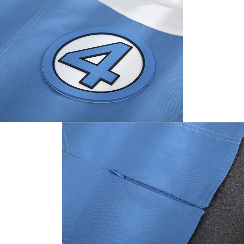 Avengers Doomsday Human Torch Cosplay Costume Johnny Storm Blue Suit for Men