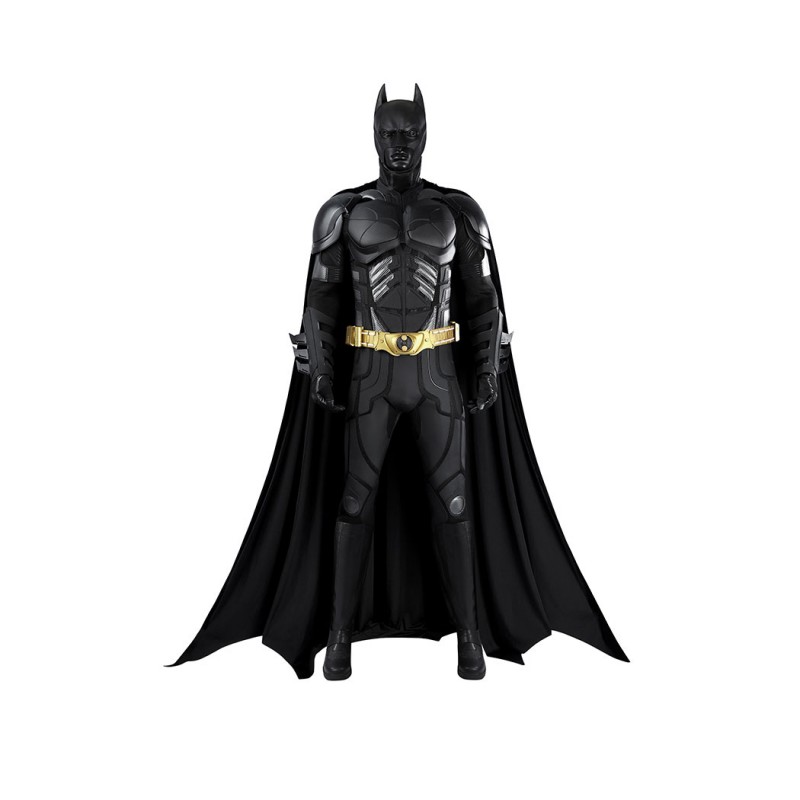 Bruce Wayne Black Suit The Knight Cosplay Costume
