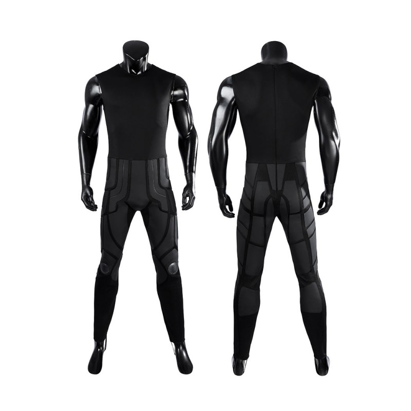 Bruce Wayne Black Suit The Knight Cosplay Costume