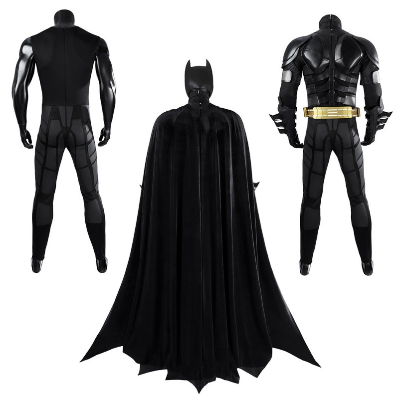 Bruce Wayne Black Suit The Knight Cosplay Costume
