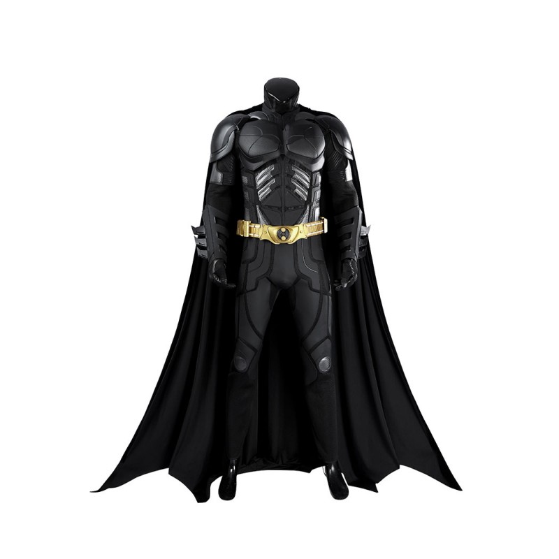 Bruce Wayne Black Suit The Knight Cosplay Costume