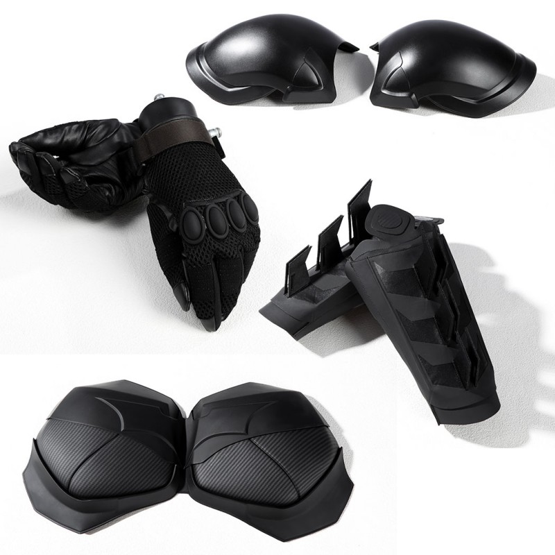 Bruce Wayne Black Suit The Knight Cosplay Costume