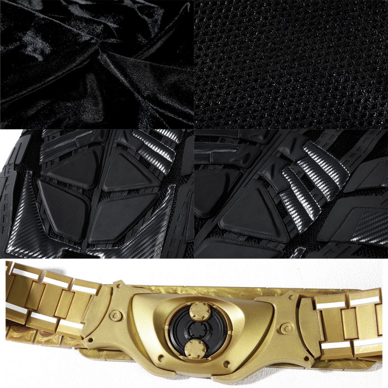 Bruce Wayne Black Suit The Knight Cosplay Costume