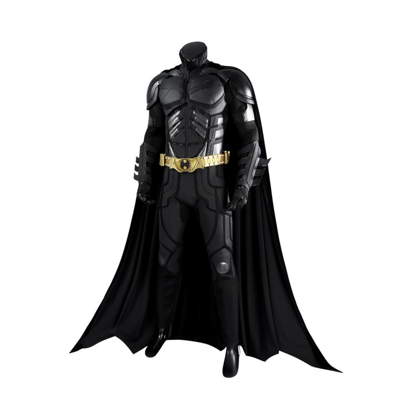 Bruce Wayne Black Suit The Knight Cosplay Costume