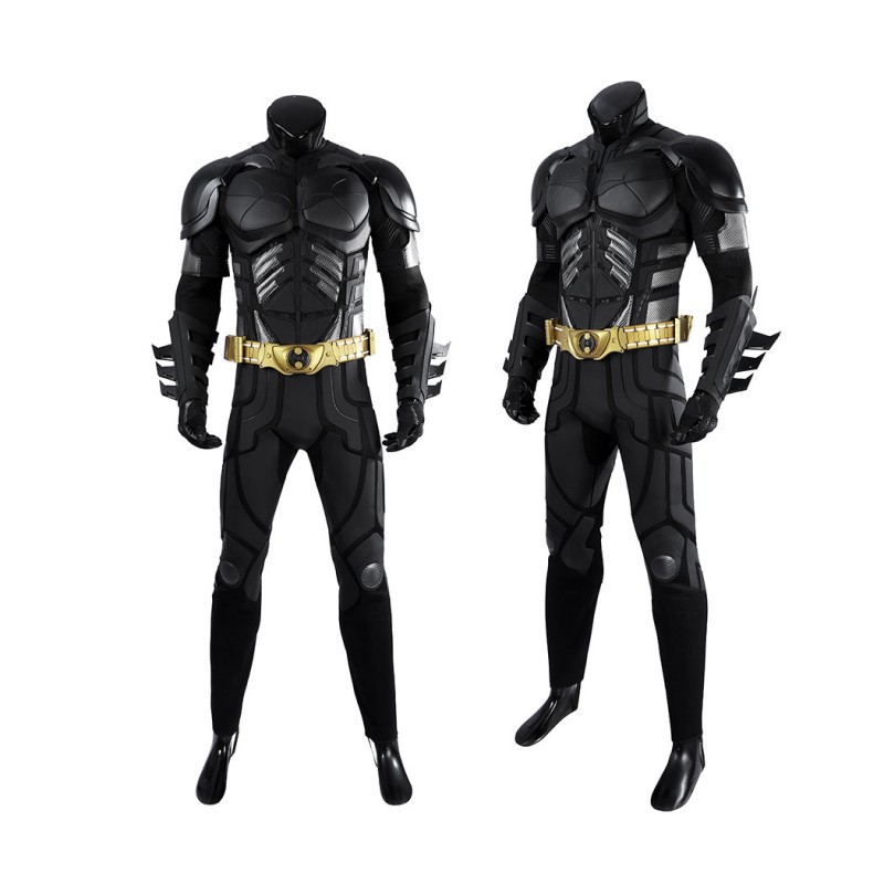 Bruce Wayne Black Suit The Knight Cosplay Costume