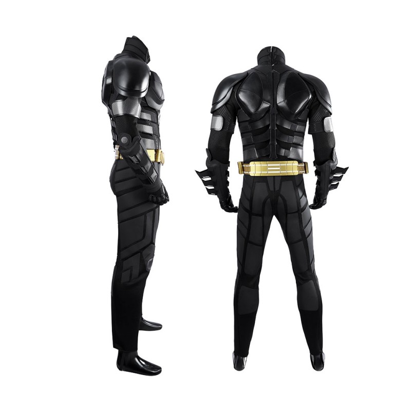 Bruce Wayne Black Suit The Knight Cosplay Costume