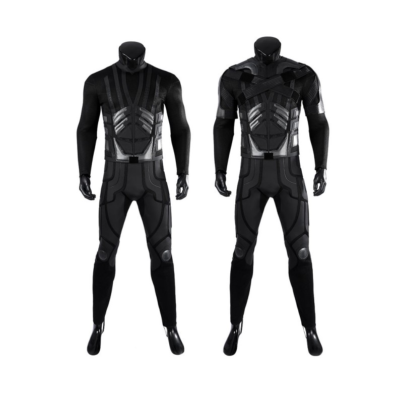Bruce Wayne Black Suit The Knight Cosplay Costume