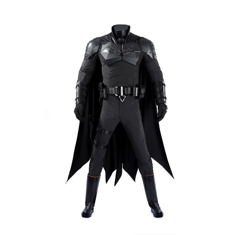 Bruce Wayne 2022 Costume Robert Pattinson Cosplay Suit Black Outfit