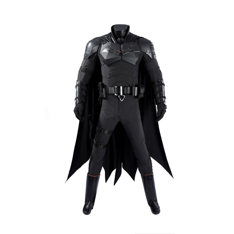 Bruce Wayne 2022 Costume Robert Pattinson Cosplay Suit Black Outfit