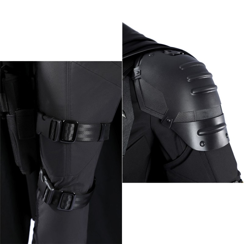 Bruce Wayne 2022 Costume Robert Pattinson Cosplay Suit Black Outfit