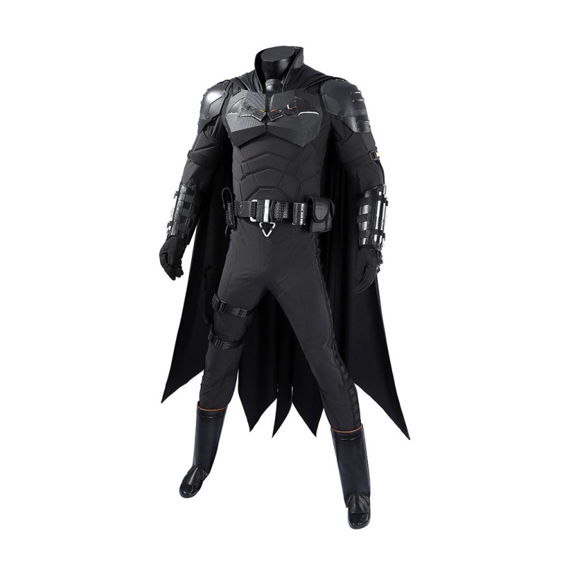 Bruce Wayne 2022 Costume Robert Pattinson Cosplay Suit Black Outfit
