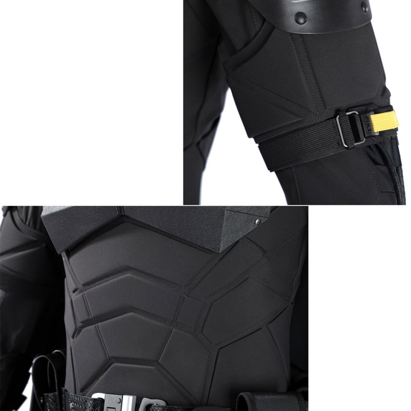 Bruce Wayne 2022 Costume Robert Pattinson Cosplay Suit Black Outfit