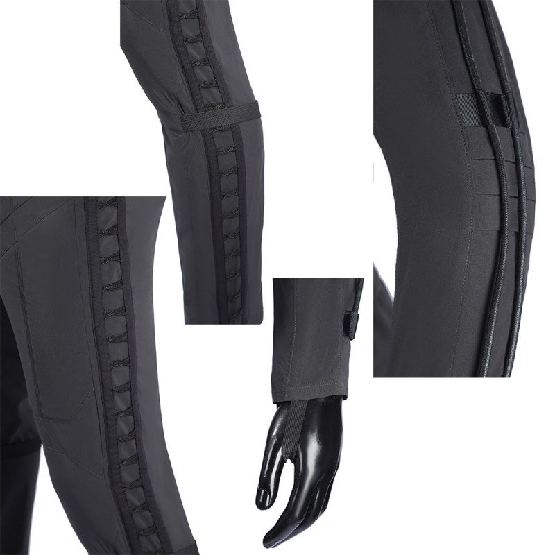 Bruce Wayne 2022 Costume Robert Pattinson Cosplay Suit Black Outfit