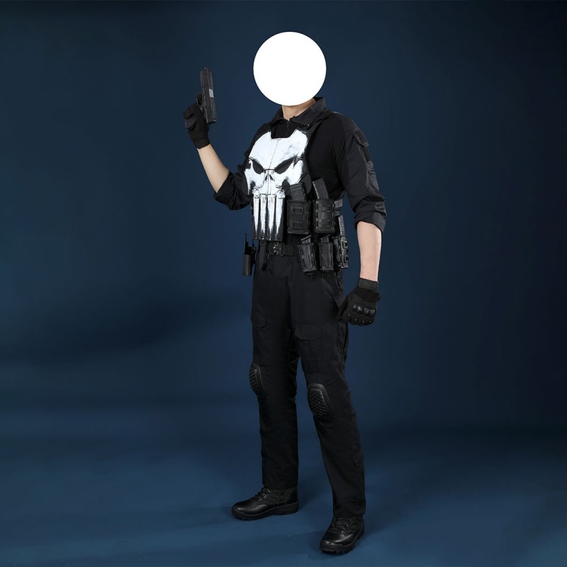 Punisher Frank Castle Costume The Punisher One Last Kill Cosplay Suit Tactical Armor Outfit