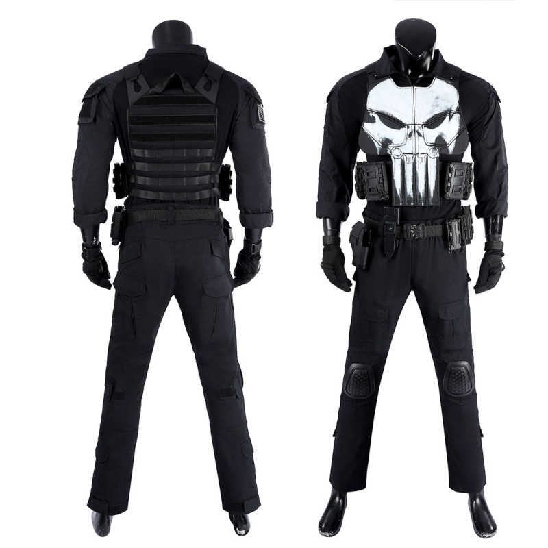 Punisher Frank Castle Costume The Punisher One Last Kill Cosplay Suit Tactical Armor Outfit