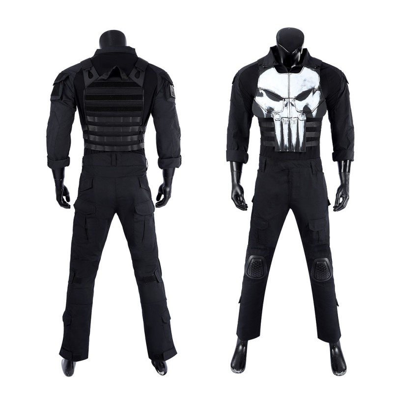 Punisher Frank Castle Costume The Punisher One Last Kill Cosplay Suit Tactical Armor Outfit