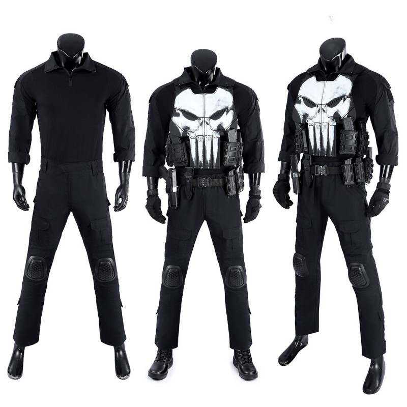 Punisher Frank Castle Costume The Punisher One Last Kill Cosplay Suit Tactical Armor Outfit