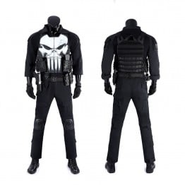 Punisher Frank Castle Costume The Punisher One Last Kill Cosplay Suit Tactical Armor Outfit