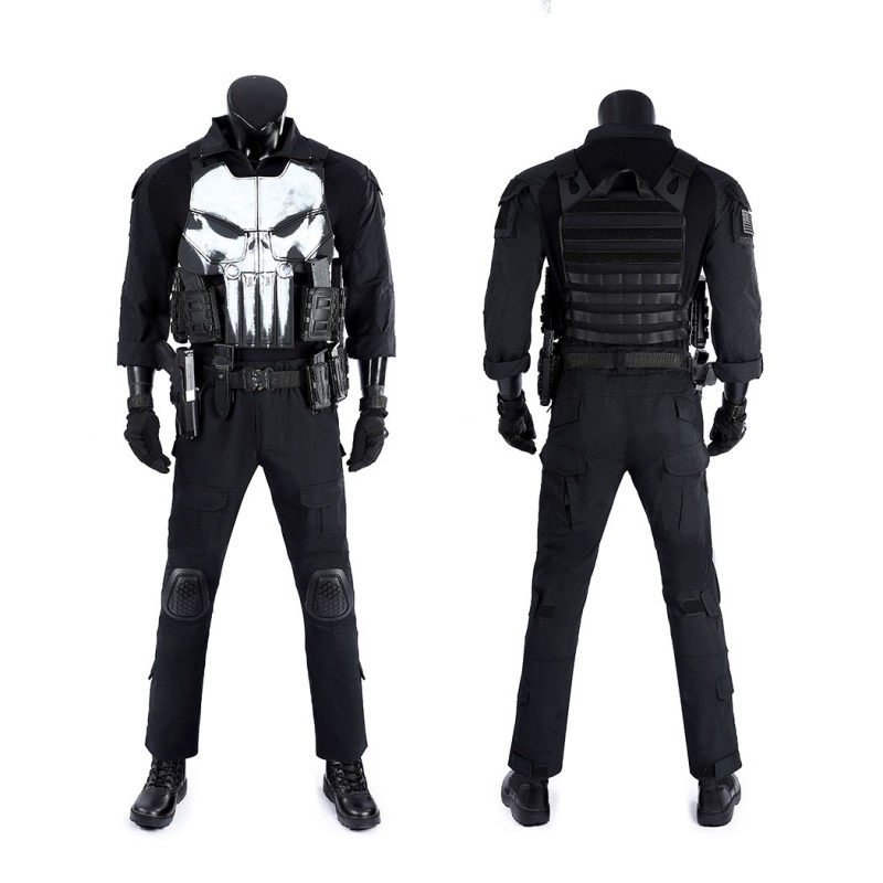 Punisher Frank Castle Costume The Punisher One Last Kill Cosplay Suit Tactical Armor Outfit