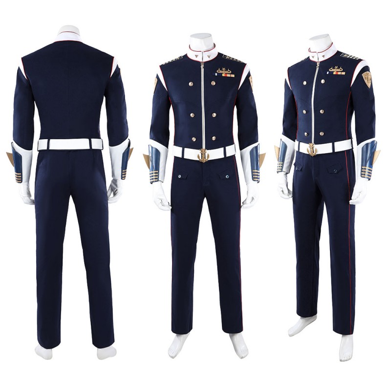 Vought Rising Torpedo Cosplay Costume The Boys Halloween Outfit Blue Uniform Suit