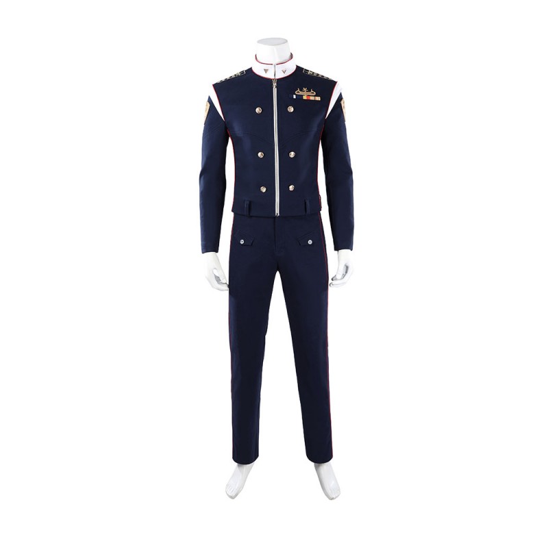 Vought Rising Torpedo Cosplay Costume The Boys Halloween Outfit Blue Uniform Suit