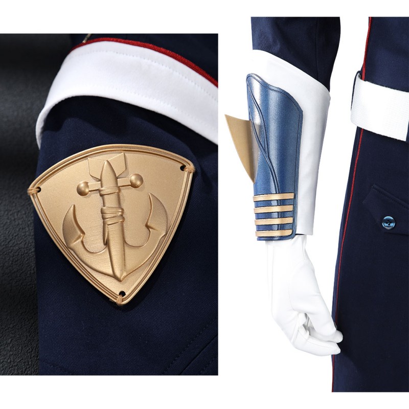 Vought Rising Torpedo Cosplay Costume The Boys Halloween Outfit Blue Uniform Suit