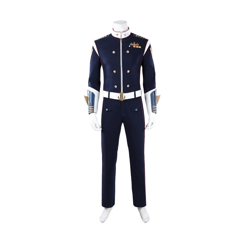 Vought Rising Torpedo Cosplay Costume The Boys Halloween Outfit Blue Uniform Suit