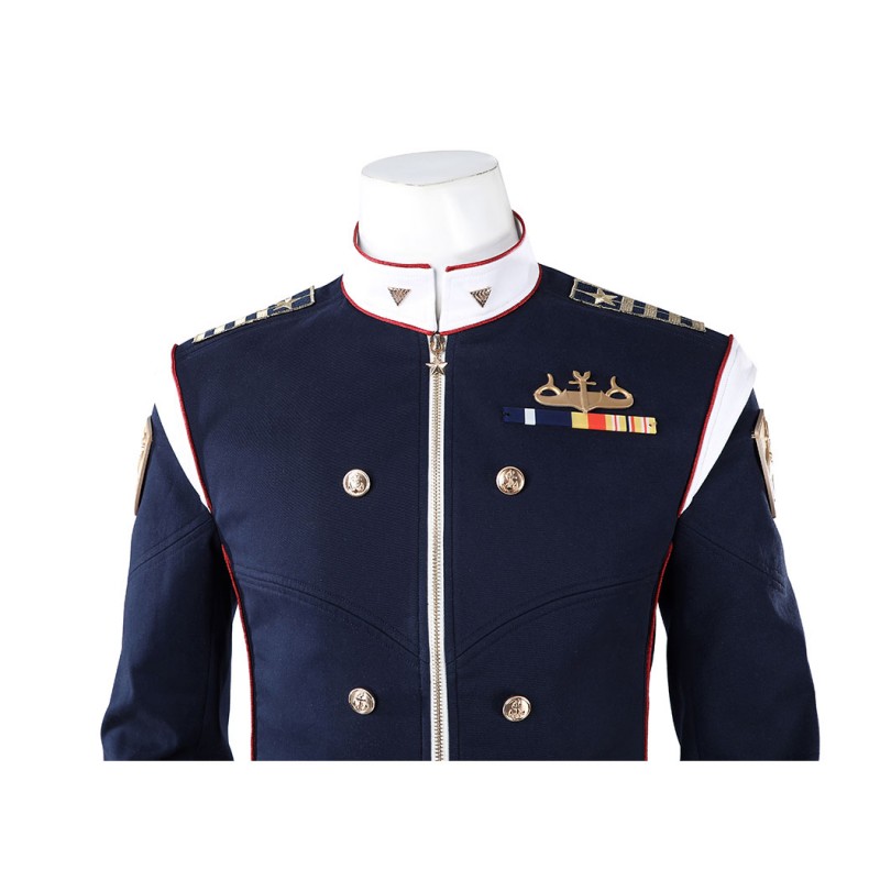 Vought Rising Torpedo Cosplay Costume The Boys Halloween Outfit Blue Uniform Suit