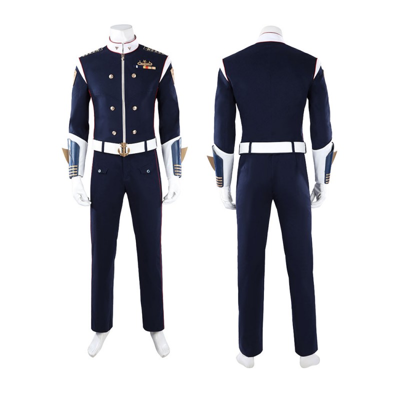 Vought Rising Torpedo Cosplay Costume The Boys Halloween Outfit Blue Uniform Suit