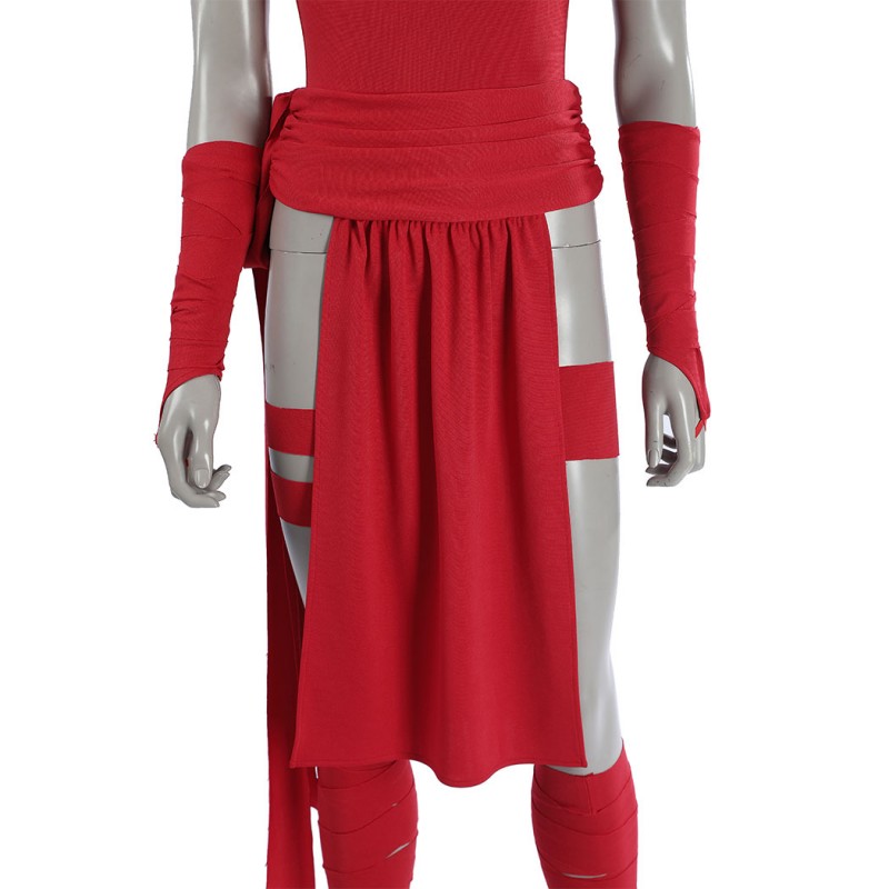 Elektra Natchio Cosplay Costume Daredevil Comic Red Jumpsuit for Women