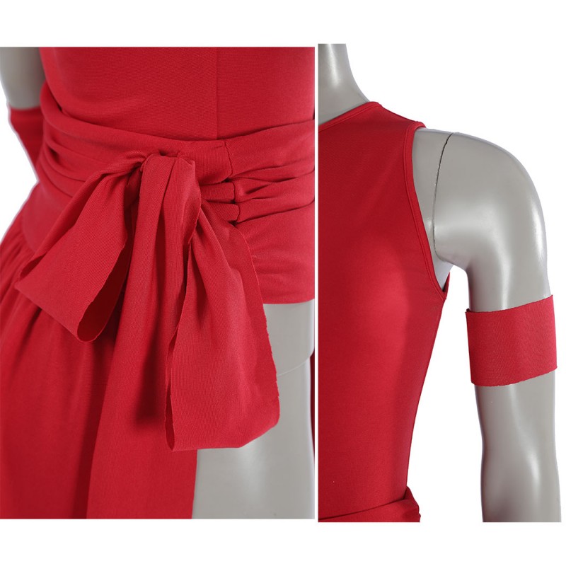Elektra Natchio Cosplay Costume Daredevil Comic Red Jumpsuit for Women